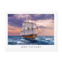 HMS-flaggskeppsmålning - vykort