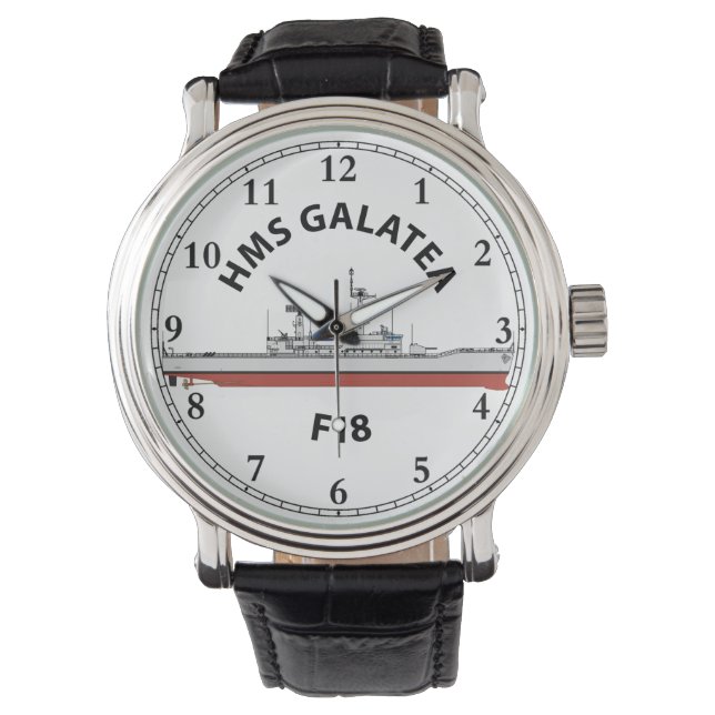 HMS GALATEA - F18 - LEANDER ORIG WATCH ARMBANDSUR (Framsida)