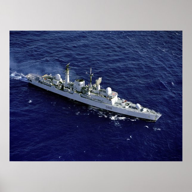 HMS Glasgow (D-88) Poster (Framsidan)