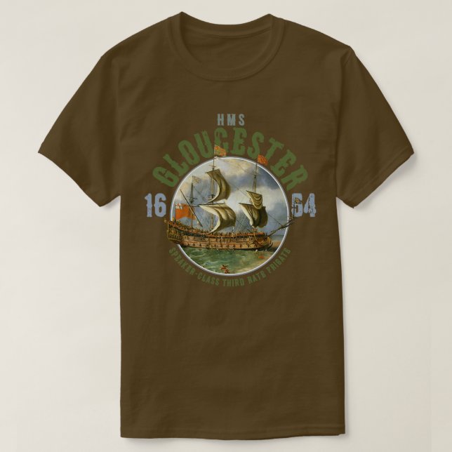 HMS Gloucester T Shirt (Design framsida)