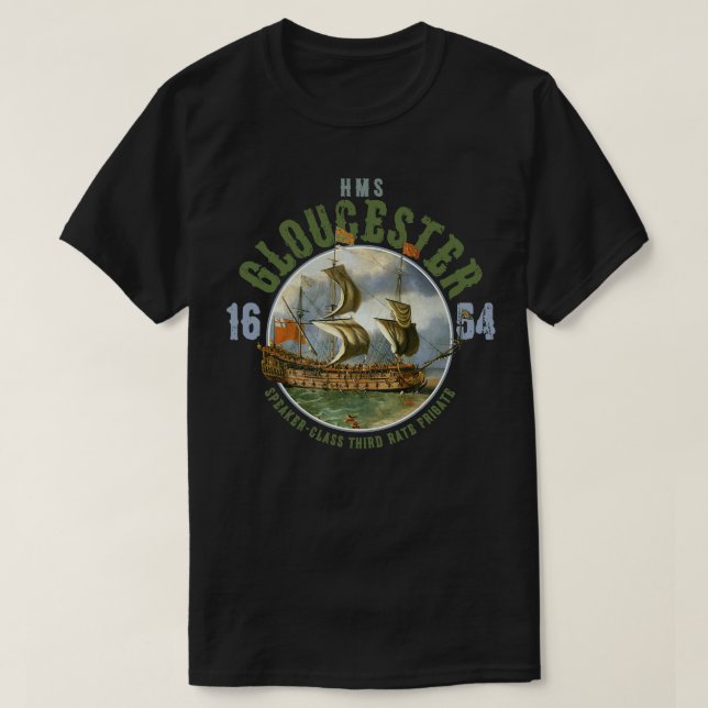 HMS Gloucester T Shirt (Design framsida)