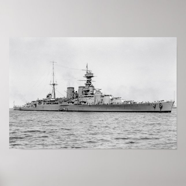 HMS-Huva poster 16,5 x 11 tum (Framsidan)
