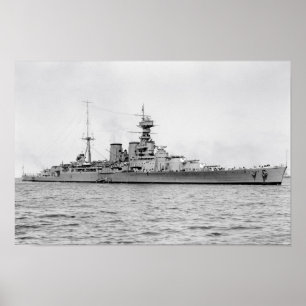 Hms-huvaaffisch 16,5" x 11", poster