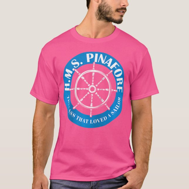 Hms PinaframGilbert och Sullivan Opera Operetta G T Shirt (Framsida)