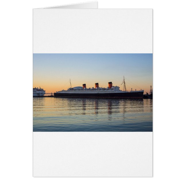 HMS Queen Mary Hälsningskort (Framsidan)