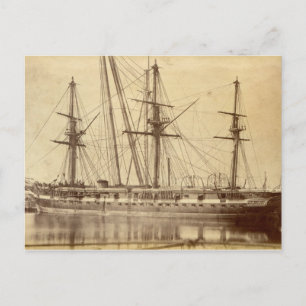 HMS Scylla - 1800-talets Royal marin krigsfartyg Vykort