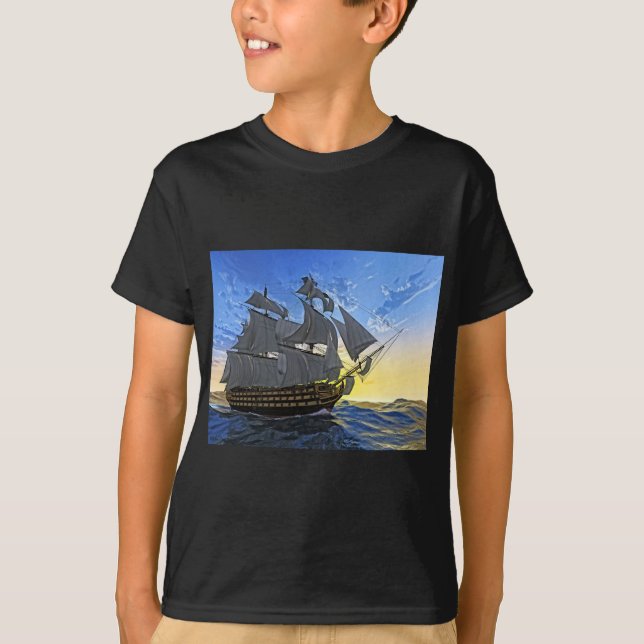 Hms-seger på gryning tee (Framsida)