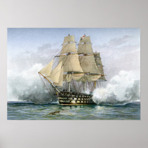 Hms-segeraffisch Poster