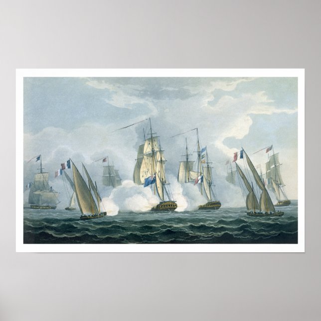 HMS Sirius, kapten Rowse, Fransk Squadr Poster (Framsidan)