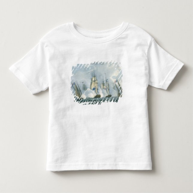 HMS Sirius, kapten Rowse som kopplar in en franska T Shirt (Framsida)