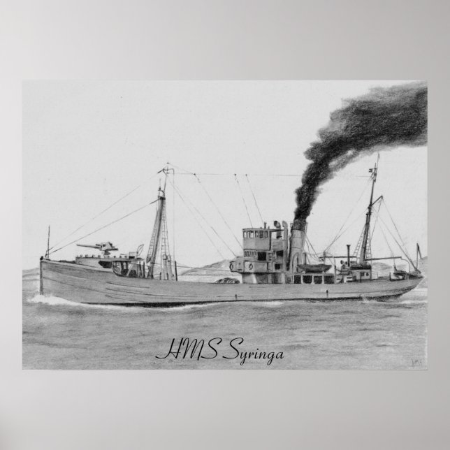 HMS Syringa poster (Framsidan)