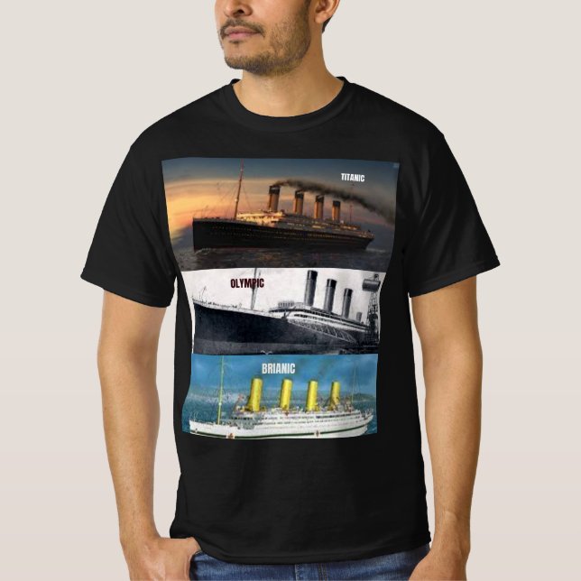 Hms Titanic och hennes systerfraktaser T Shirt (Framsida)