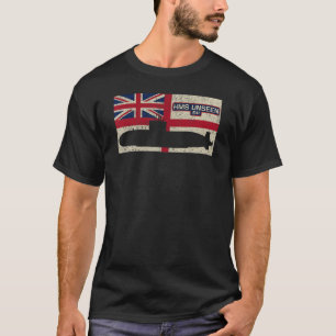 Hms Unsee S41 Submarine Royal Navy Flagga T Shirt