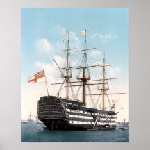 HMS Victory 16-tums x 20-tums poster