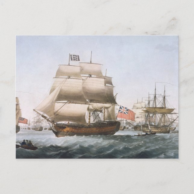 HMS Victory, 1806 Vykort (Framsida)