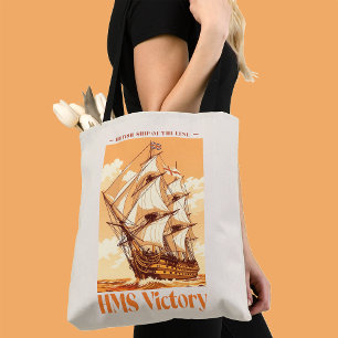 HMS Victory Affisch Ikoniskt brittiskt linjeskepp Tygkasse