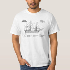 HMS Victory - Frakt Blueprint Plans SD T Shirt