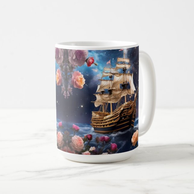 HMS Victory Lord Nelsons Frakt Kaffemugg (Framsida höger)