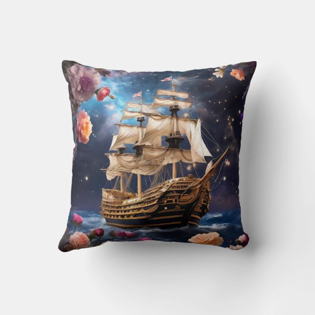 HMS Victory Lord Nelsons Frakt Kudde (Baksida)