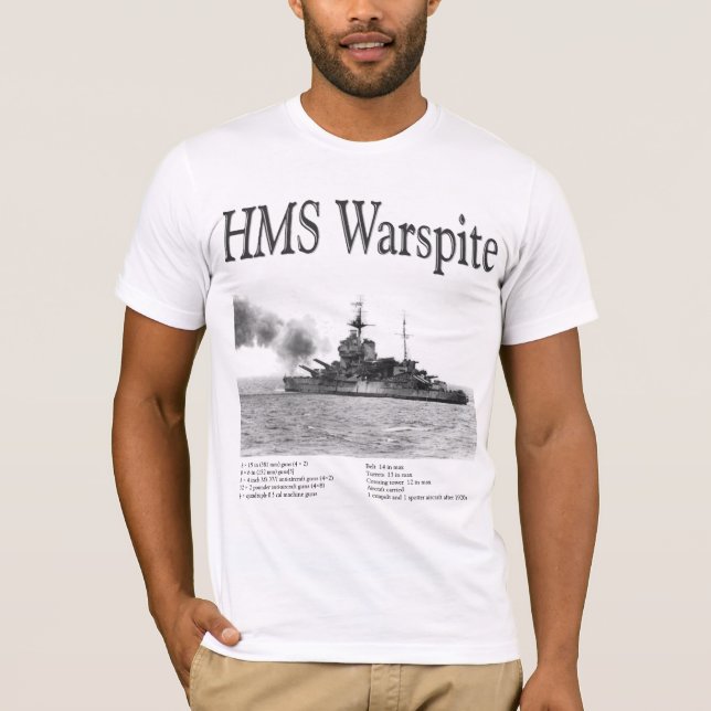 HMS Warspite T-shirt (Framsida)