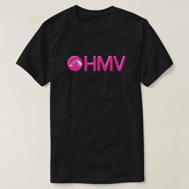 HMV gammal Logotyp  T Shirt (Design framsida)