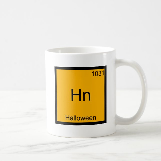 Hn - Halloween Roligt Element Meme Kemi T-shirt Kaffemugg (Höger)