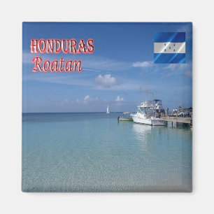 HN - Honduras - Roatan - Väster Bay Magnet