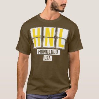 HNL Honolulu Hawaii Airport Code Souvenir eller Gi T Shirt