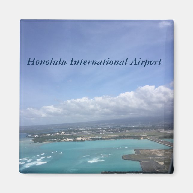 HNL Honolulu Internationell flygplats Magnet (Framsidan)