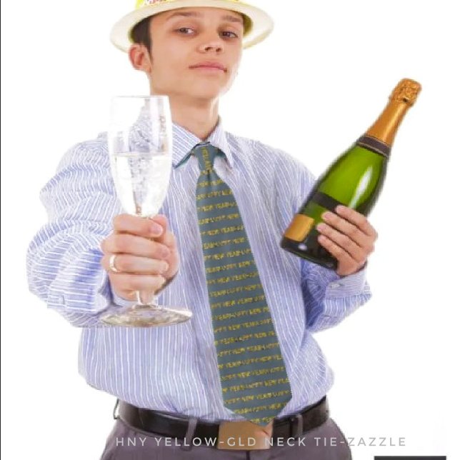 HNY Gult-Gld Neck Tie Slips (Skapare uppladdad)