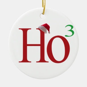 Ho3 (ho ho ho) julgransprydnad keramik