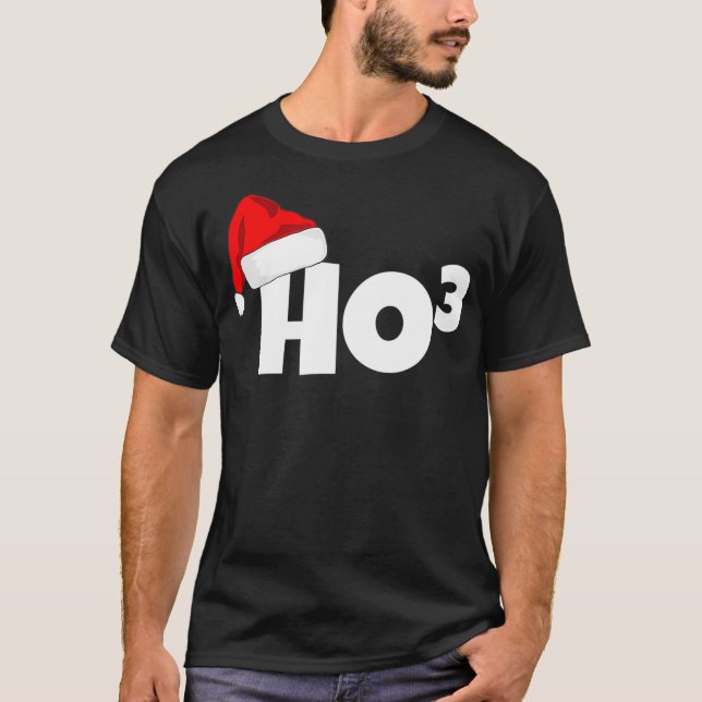 Ho3 Kuba jul HoHoHo Math Teacher Funny Gift T Shirt (Framsida)