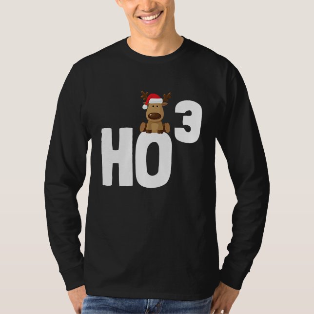 Ho 3 Cubed Christmas Ho Ho Math Teacher   Ho3 T Shirt (Framsida)