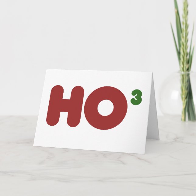Ho 3 Nerdy roliga juljulklappar Helgkort (Framsida)