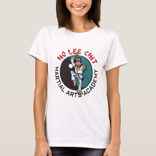Ho akademi för Lee Chitkampsportar Tee Shirt (Framsida)