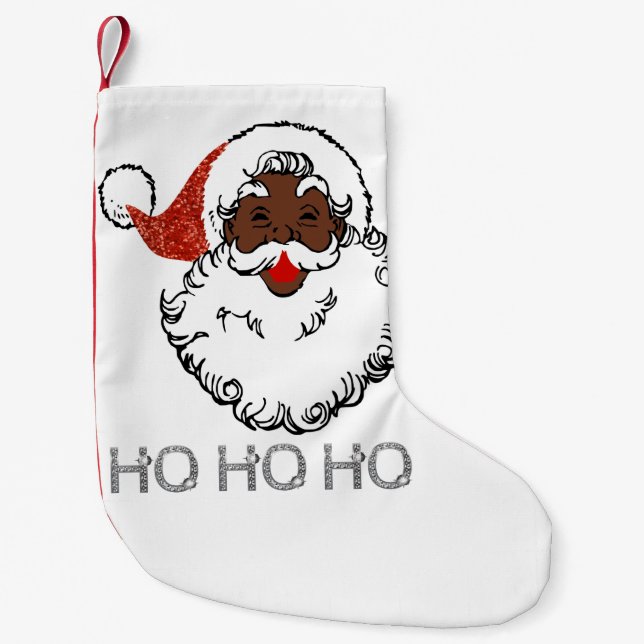 ho Black Santa Liten Julstrumpa (Framsidan)