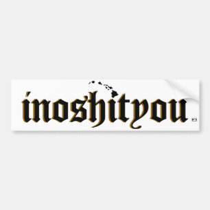 Ho Brah! … klistermärke för inoshityouBumbper 