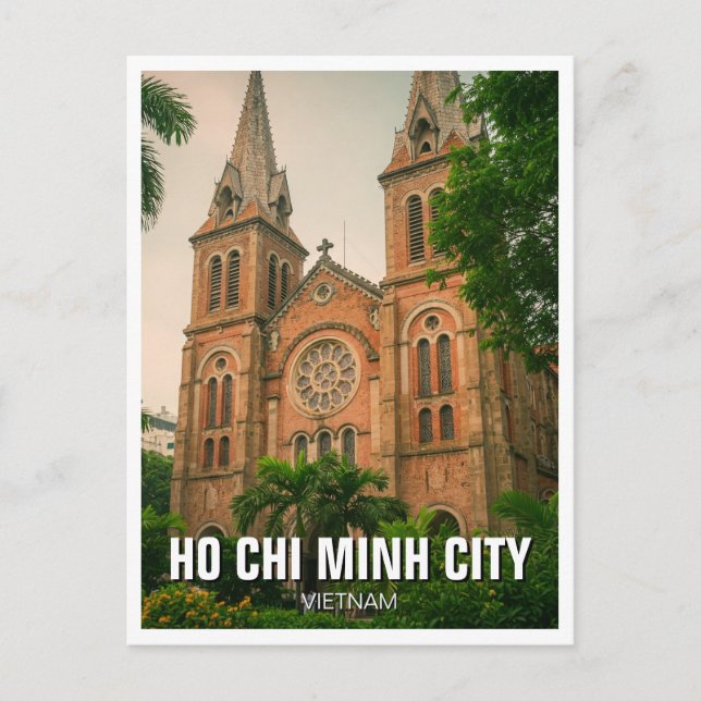 Ho Chi Minh City Notre Dame Cathedral Saigon Vykort (Framsida)