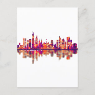 Ho Chi Minh City Vietnam Skyline Inbjudan Vykort