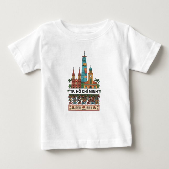 Ho Chi Minh City Vietnam Travel Long Sleeve T-Shir T Shirt (Framsida)