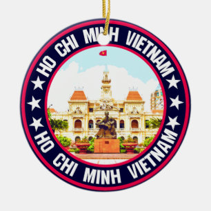 Ho Chi Minh Julgransprydnad Keramik