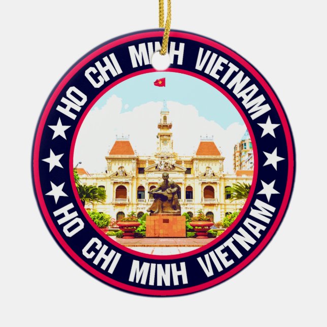 Ho Chi Minh Julgransprydnad Keramik (Framsidan)