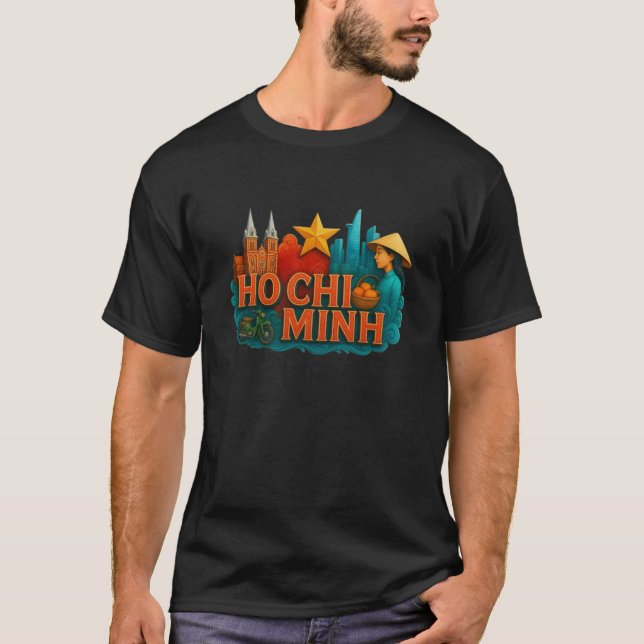 HO CHI MINH-STADEN T SHIRT (Framsida)