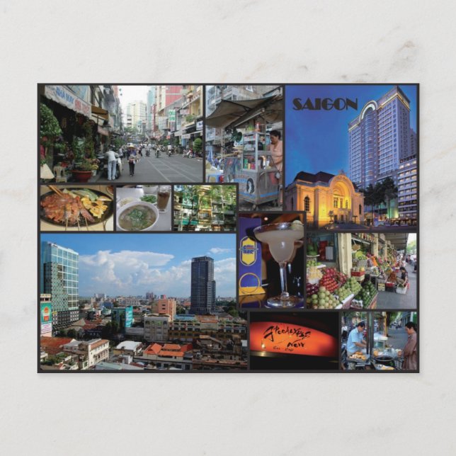 Ho Chi Minh-staden - Vietnam Vykort (Framsida)