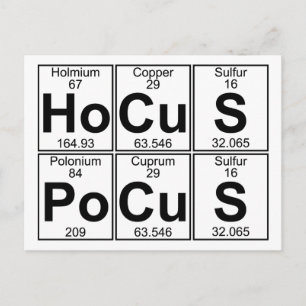 Ho-Cu-S Po-Cu-S (hocus pocus) - Fullt Vykort