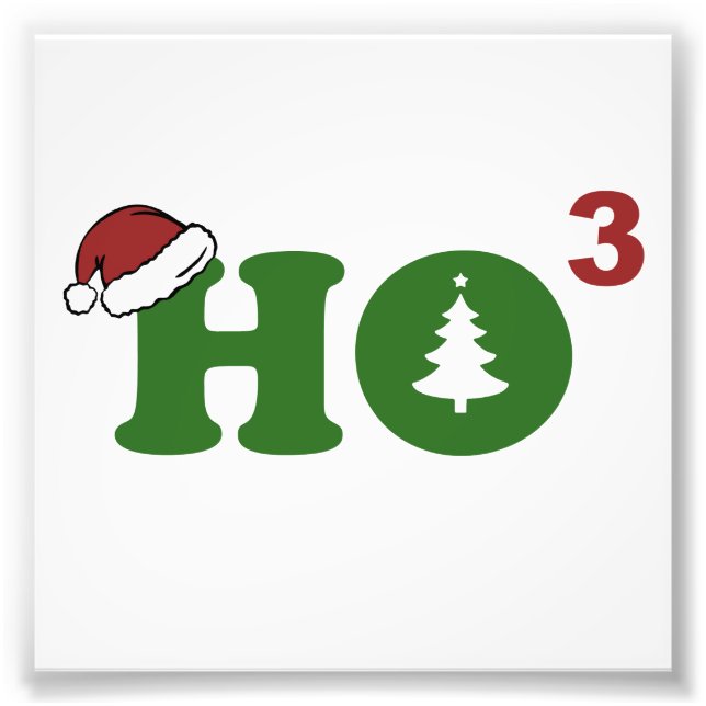 Ho Cubed God jul Fototryck (Framsidan)