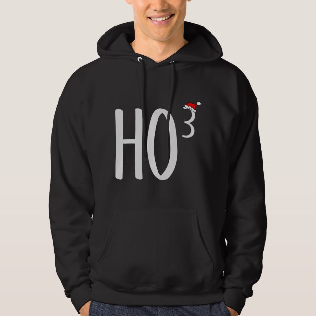Ho Cubed, Ho Ho Ho Math Teacher jul Hoodie (Framsida)