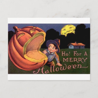Ho! För en Merry Halloween Vykort