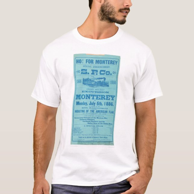 Ho för Monterey så. Stillahavs- annonsering T Shirt (Framsida)