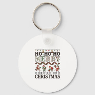 Ho God Jul Santas Rutiga Band Nyckelring